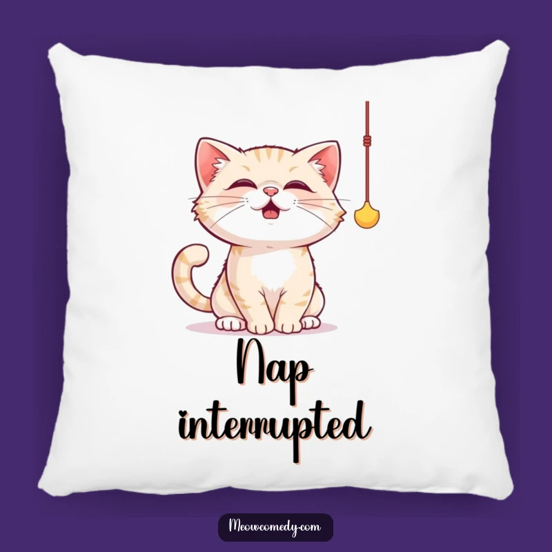 Cozy Funny Cat String Toy Pillow: Soft Comfort with Playful Cat Action