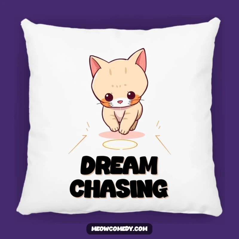 Cozy Funny Kawaii Cat Laser Pillow: Playful Pursuit Comfort Gift