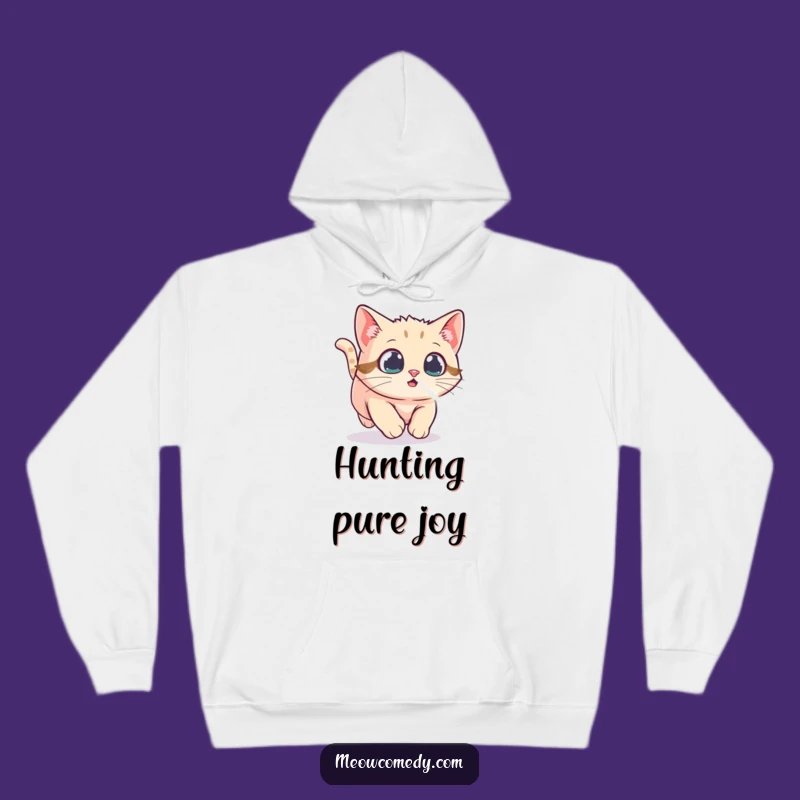 Funny Kawaii Cat Laser Dot Hoodie - Cozy Chase, Warm Cute Pet Gift