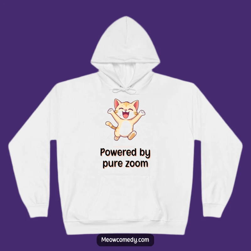Cozy Funny Cat Leap Hoodie: Comfort & Energy