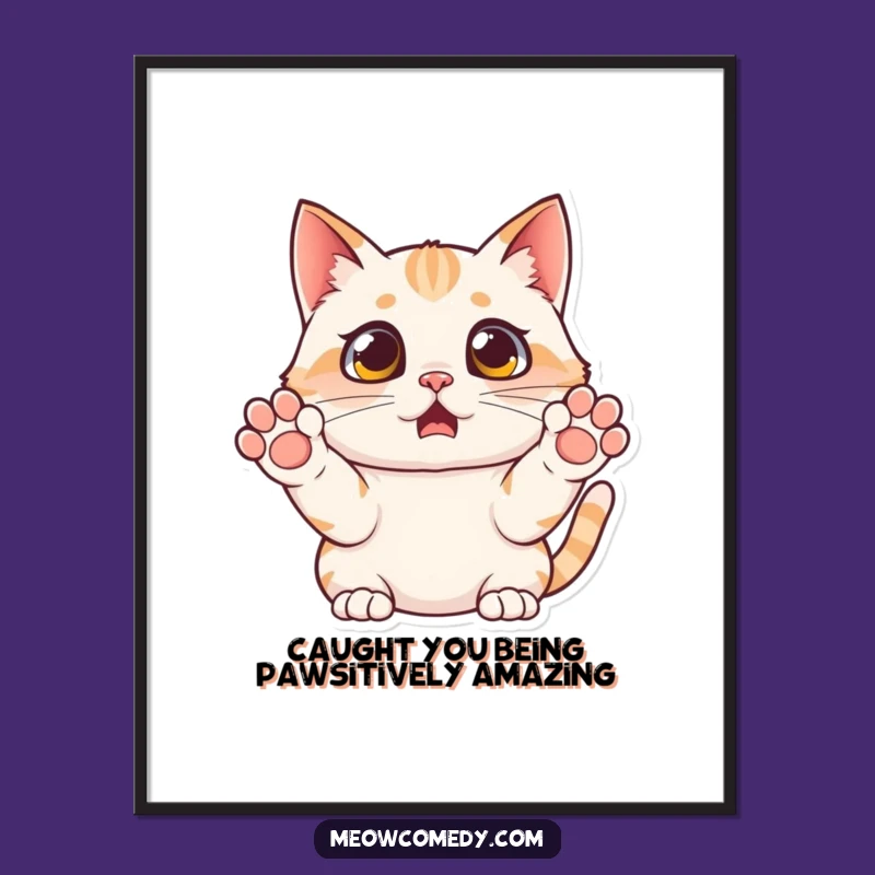 Free Printable Surprised Cat Wall Art: Hilarious Downloadable Decor for a Shot of Humor
