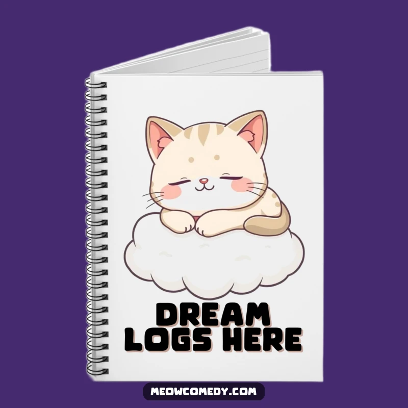 Funny Cat Cloud Nap Notebook - Hilarious Journal for Peaceful Minds Gift