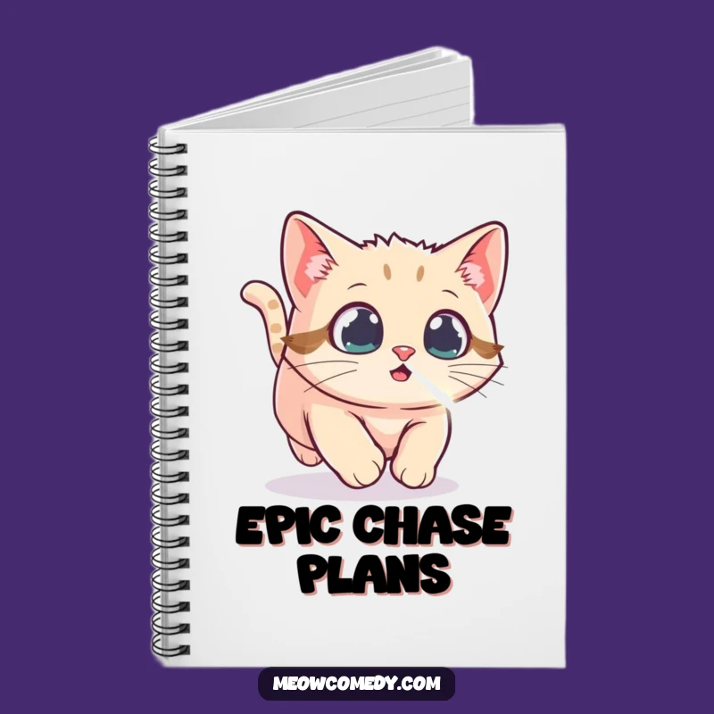 Funny Kawaii Cat Laser Dot Notebook - Journal Your Fun, Cute Pet Gift