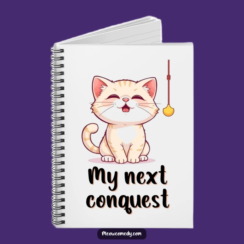 Funny Cat String Toy Notebook: Jot Down Ideas with Playful Pounce
