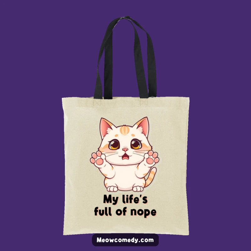 Funny Surprised Cat Tote Bag - Carry Your Shock and Essentials in Style